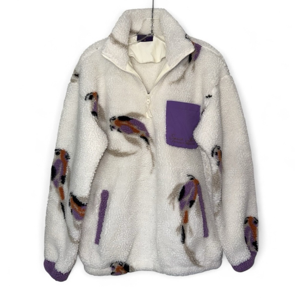 Taylor Swift Speak Now Koi Fish Sherpa Pullover S 1/4 Zip Official Merch Fleece